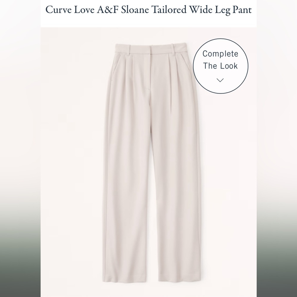 Abercrombie Tailored Wide Leg Pant